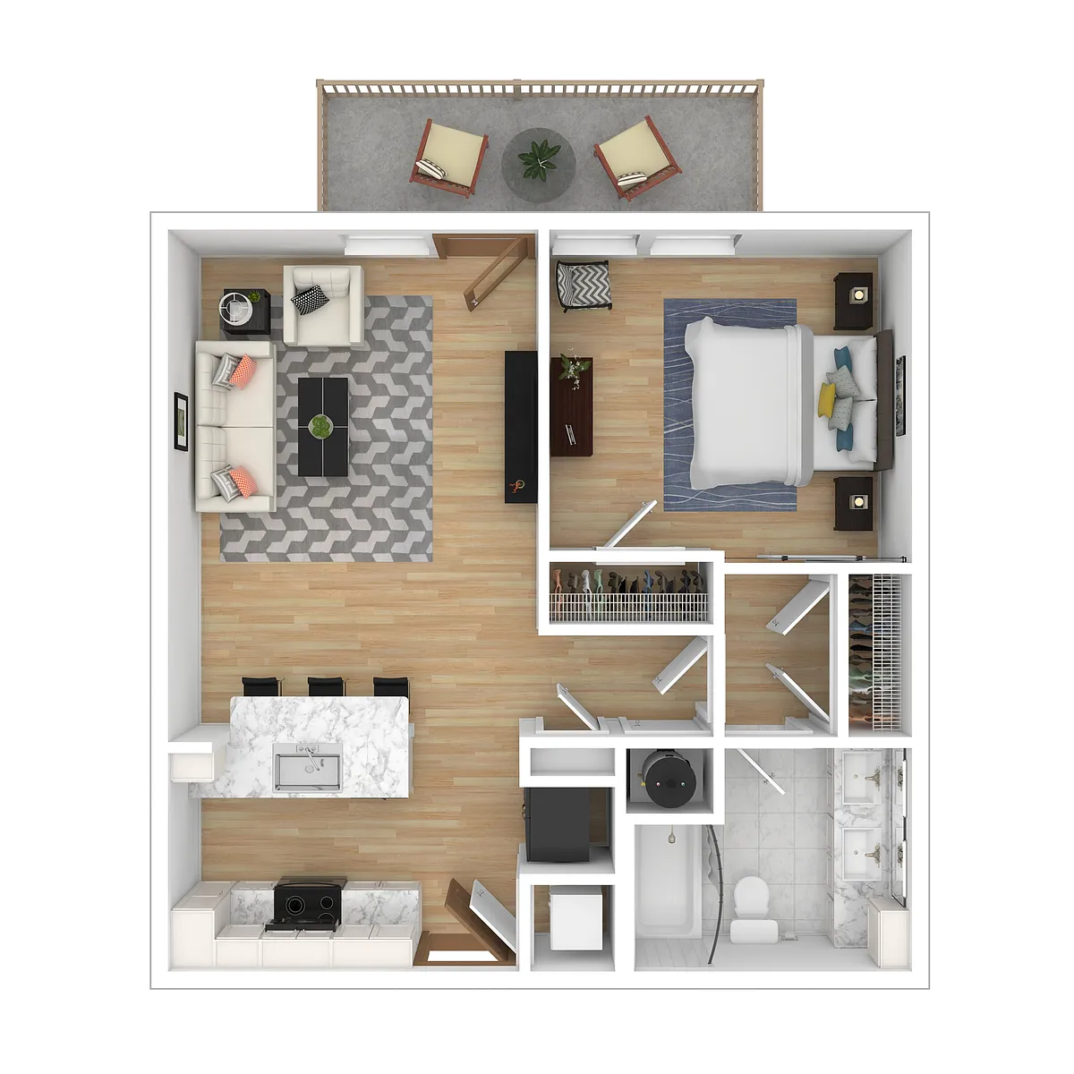 Floor plan Bartow- Third Floor (A1M3F)