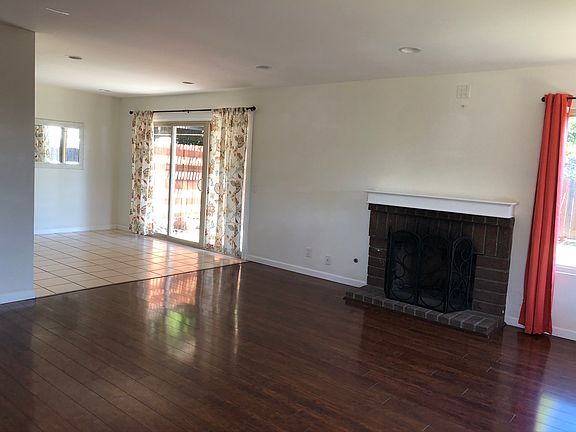 Living room with gas fireplace