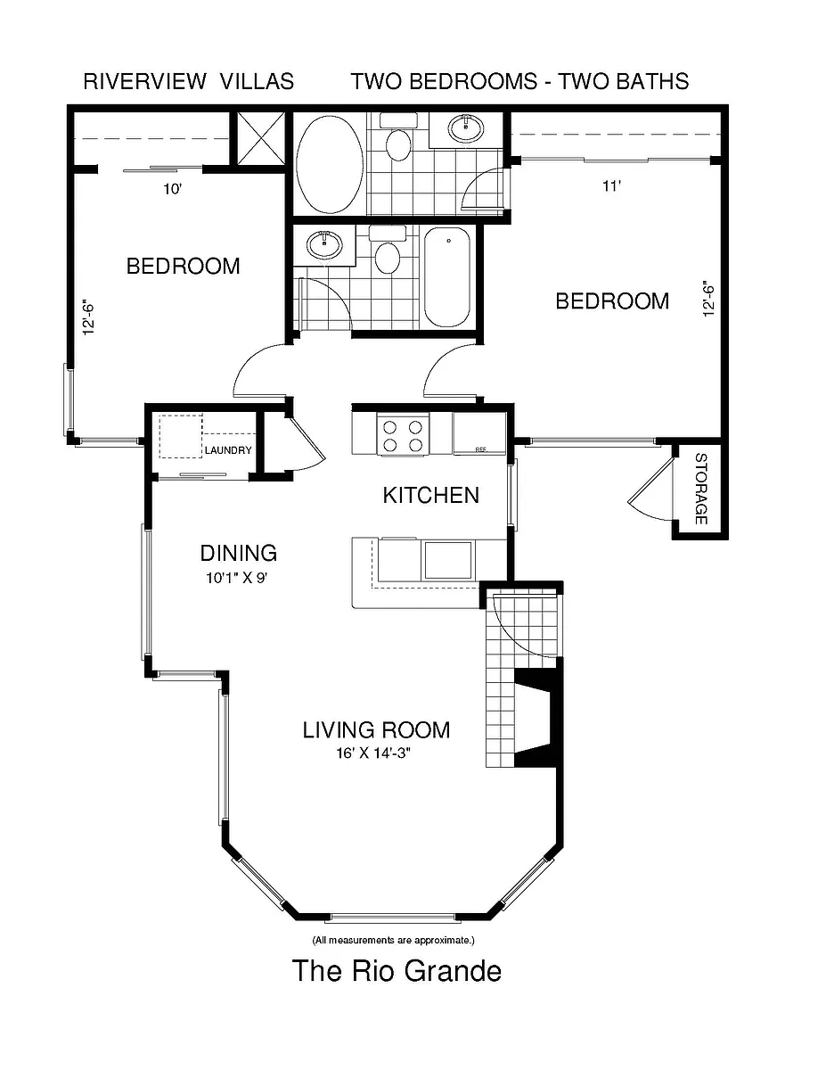 Floor plan Two Bedroom Flat - Call for availability