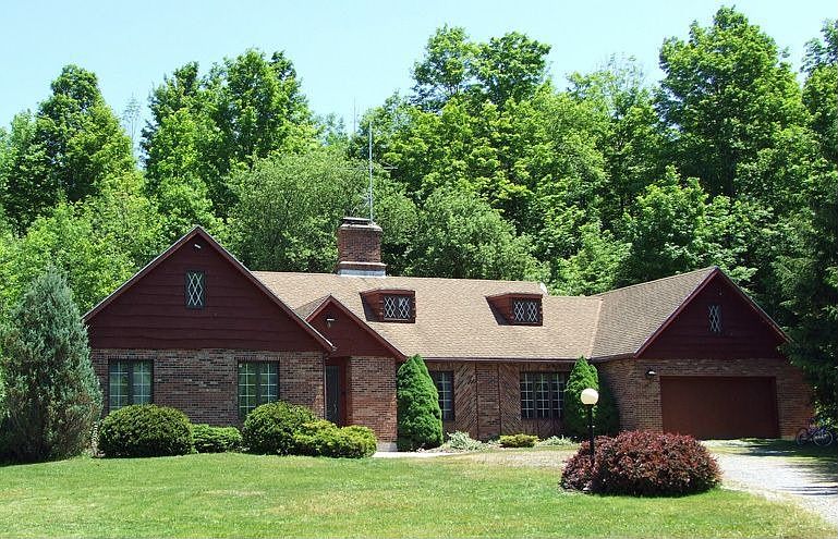 Front view - architectural brick facade