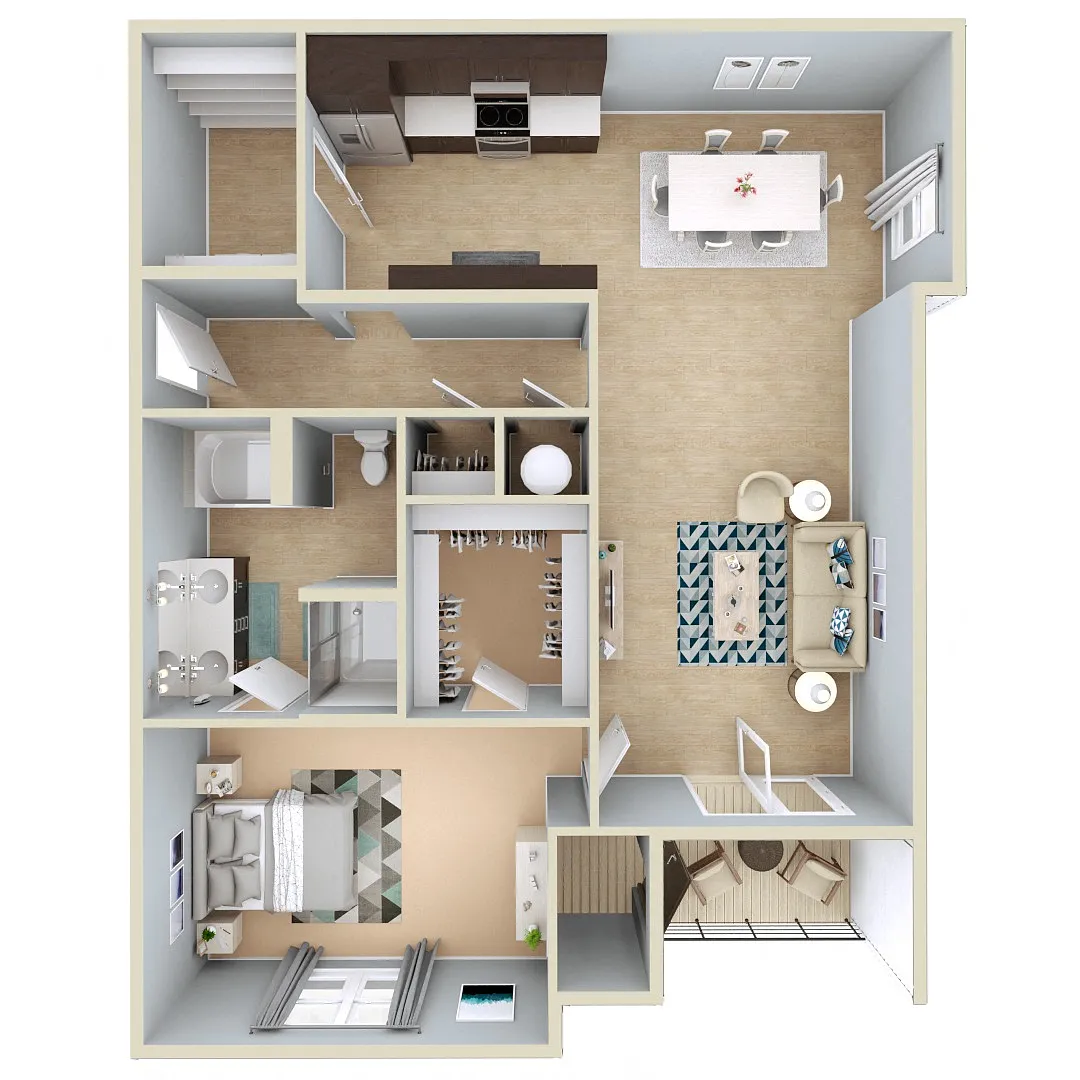Floor plan 1 Bedroom