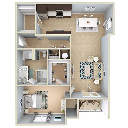 Floor plan 1 Bedroom