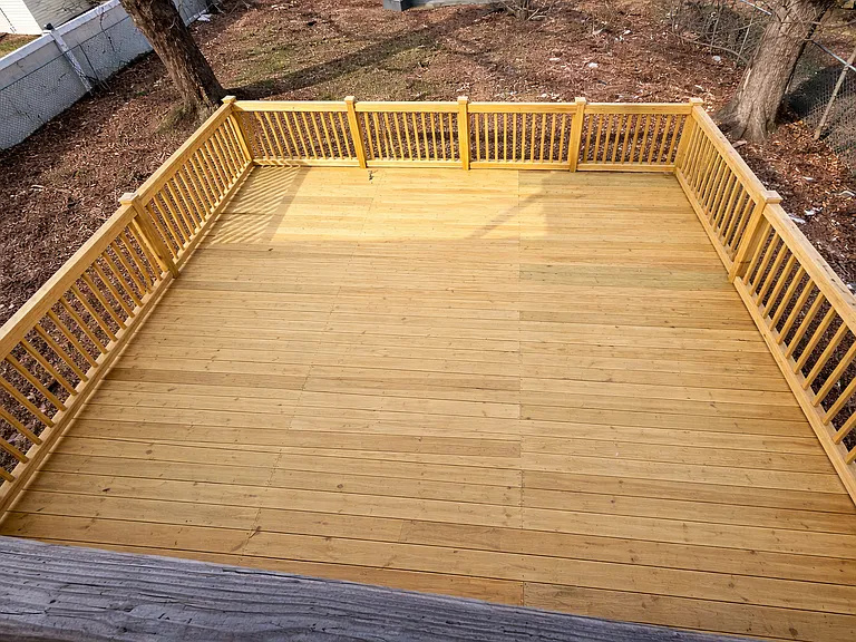 Backyard Deck area