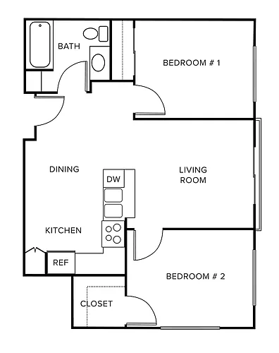 Floor plan D2B | Age 55+