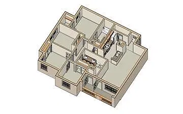 Floor plan D1 | 4 Bed | 2 Bath