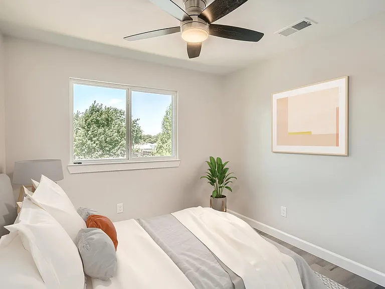 Bedroom 5. This image shows a virtually furnished space. Bedrooms come unfurnished.