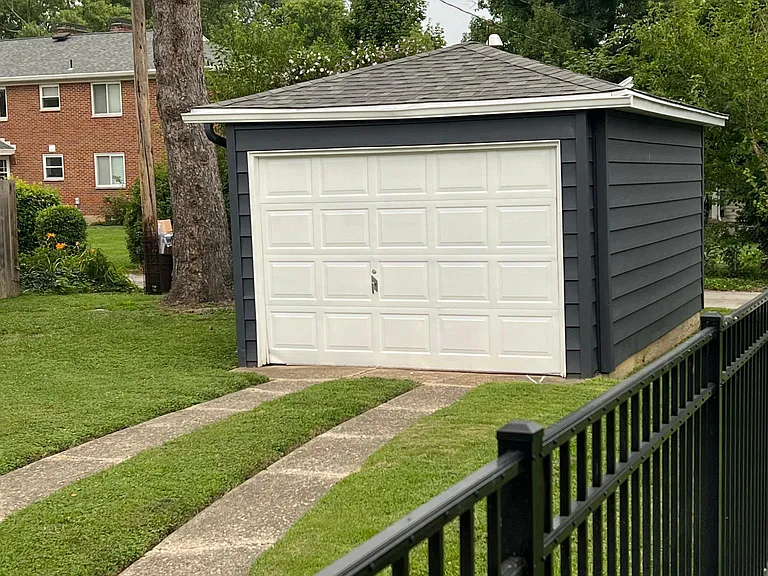 single car detached garage