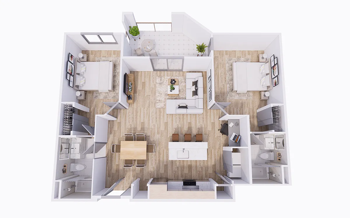 Floor plan 2 Bedroom