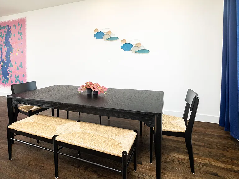 Formal dining table seats 6
