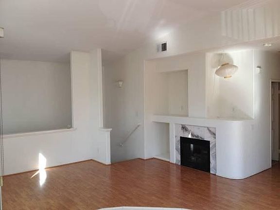 View from the kitchen to the living room area