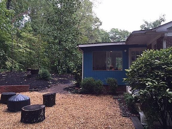 This is 8,000 pounds of pebbles around the firepit area outs