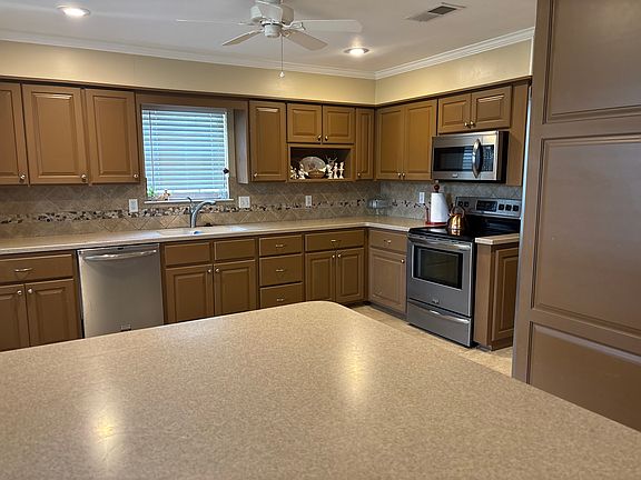 large kitchen with moderan appliances