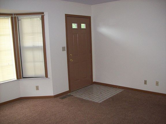 Living room showing front door