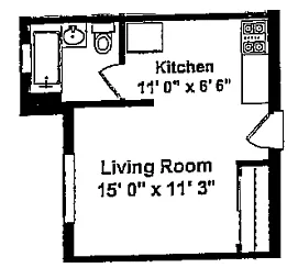 Floor plan Studio