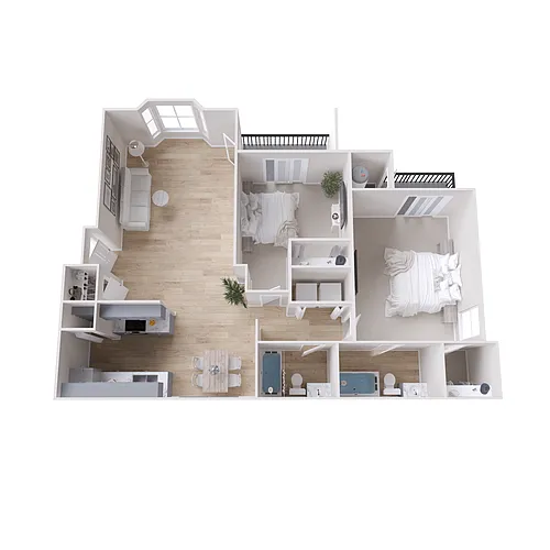 Floor plan B1 Renovated