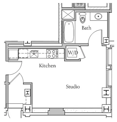 Floor plan Studio - A