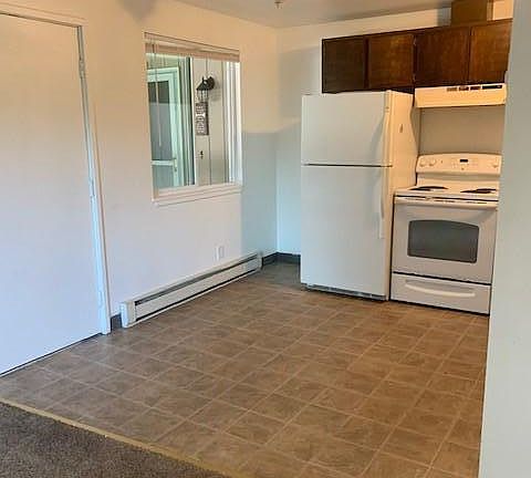 kitchen and dining area