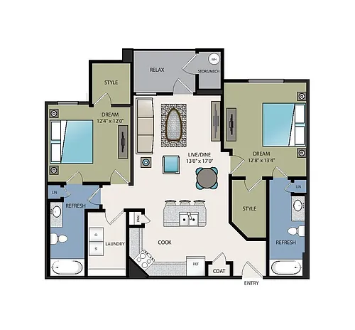 Floor plan B2e