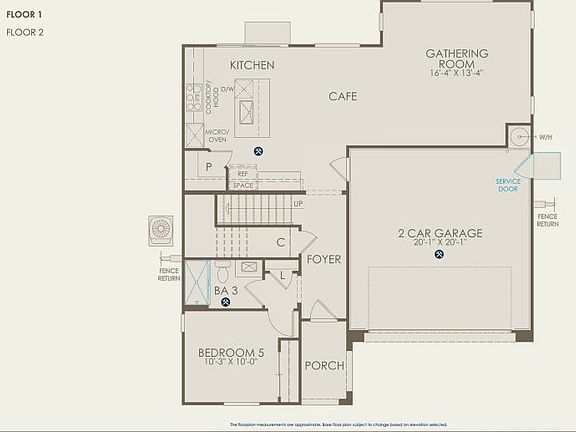 Plan 4 Floor Plan, Quick Move-In Home, Floor 1