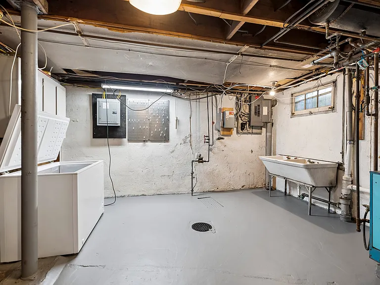 Unfinished part of the basement
