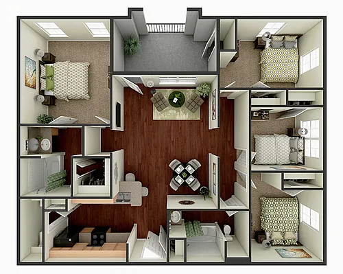 Floor plan 4 Bedrooom
