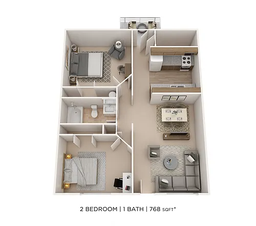 Floor plan Two Bedroom