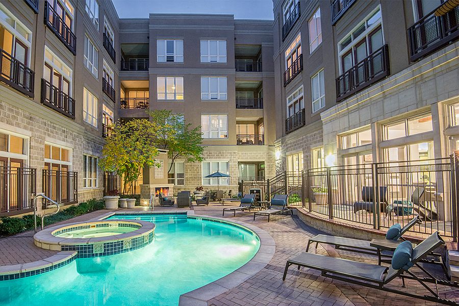 Heated resort-style pool and spa