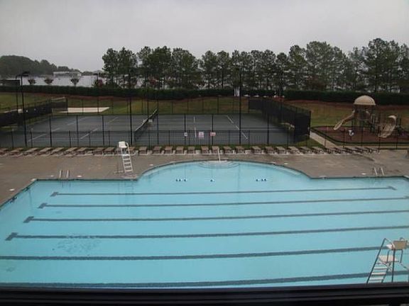 pool, playground, courts