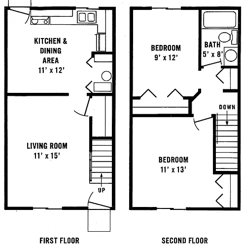 Floor plan townhouse