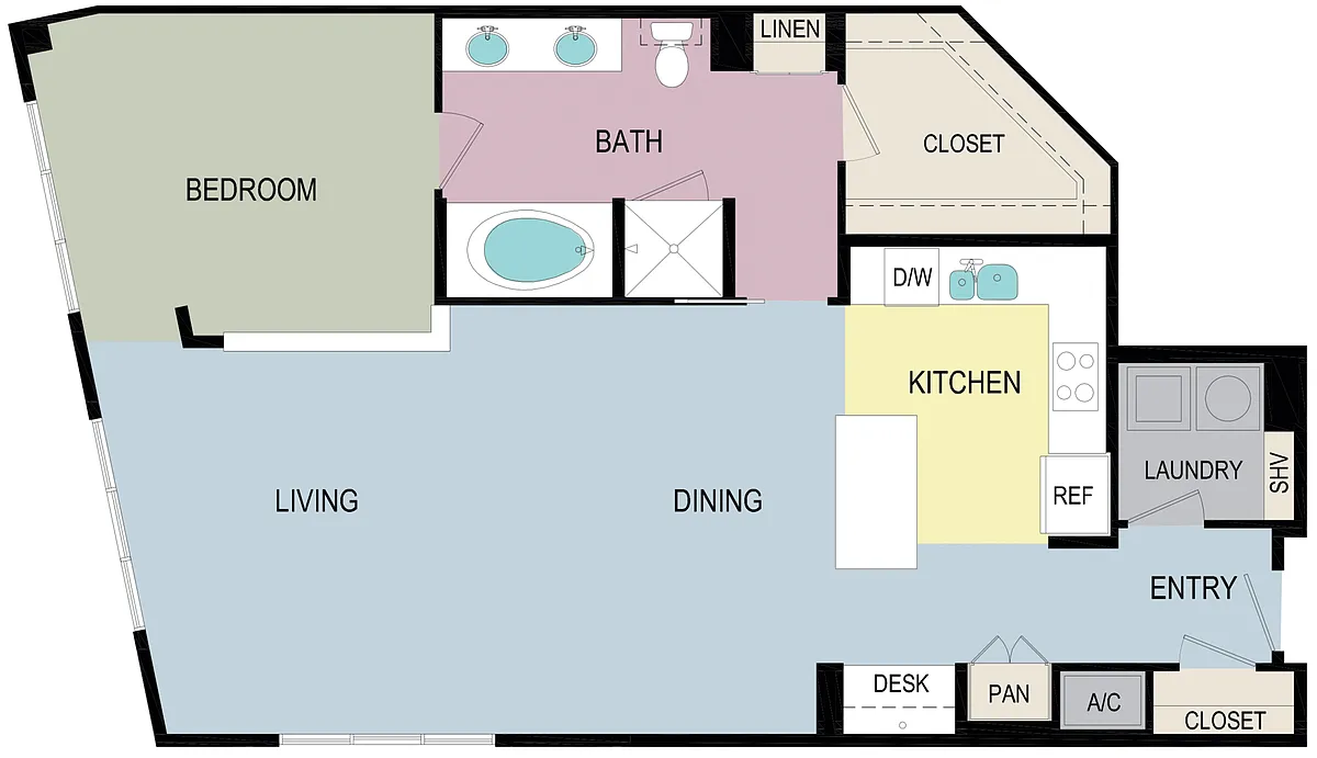 Floor plan 1H