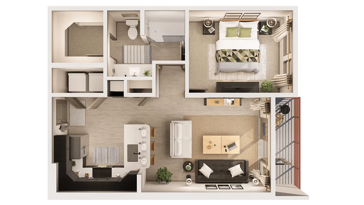 Floor plan The Astaire A5