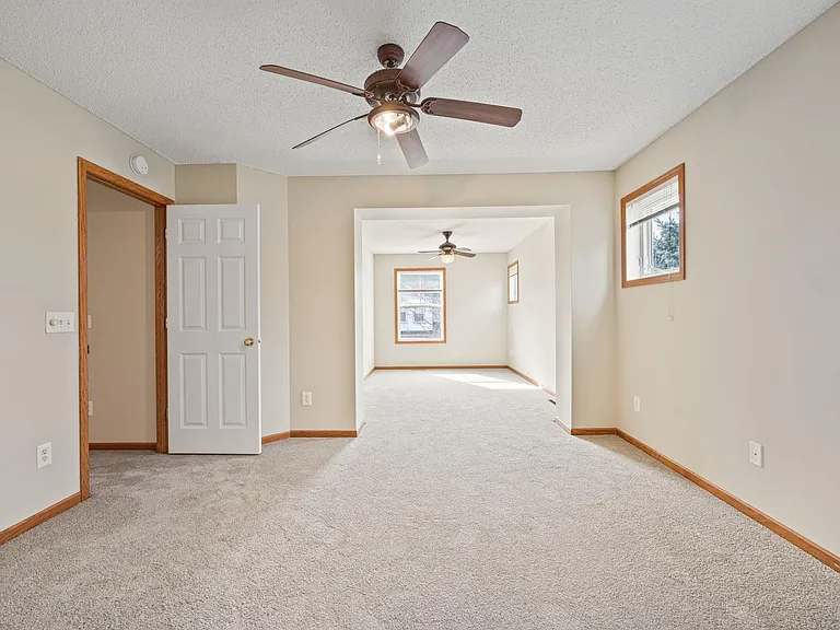 Primary Suite. very large are with separate space for the couch/library/entertainment. It has private bath and storage room as well.