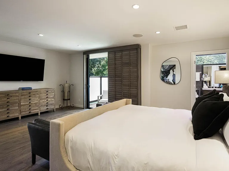 Each bed is outfitted with fresh hotel-grade linen.