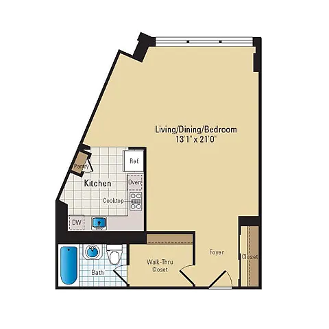 Floor plan Studio | S08