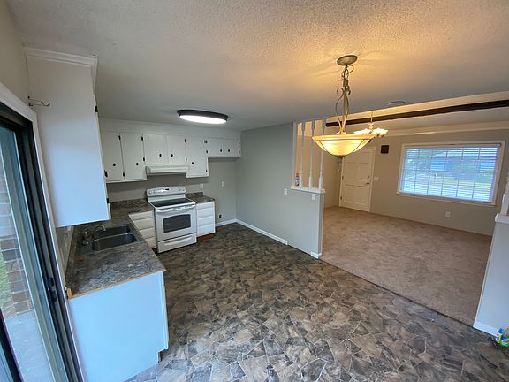Looking from kitchen to living room