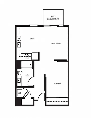 Floor plan 1X1 B6