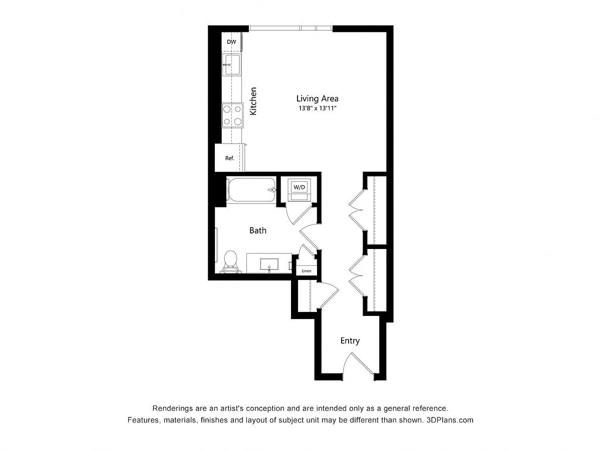 Floor plan S03A - Studio
