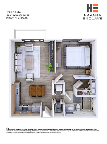 Floor plan B1L-34