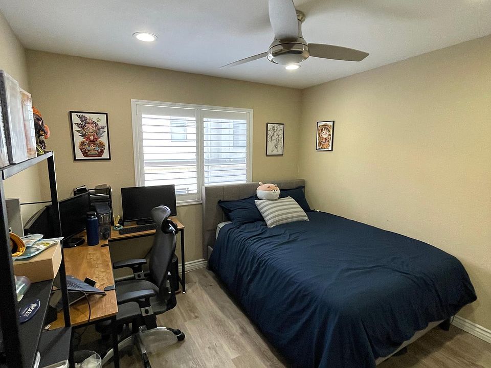 ~150sqft bedroom (12ft x 13ft) - enough to fit a full-size bed, L-shape desk and book shelf