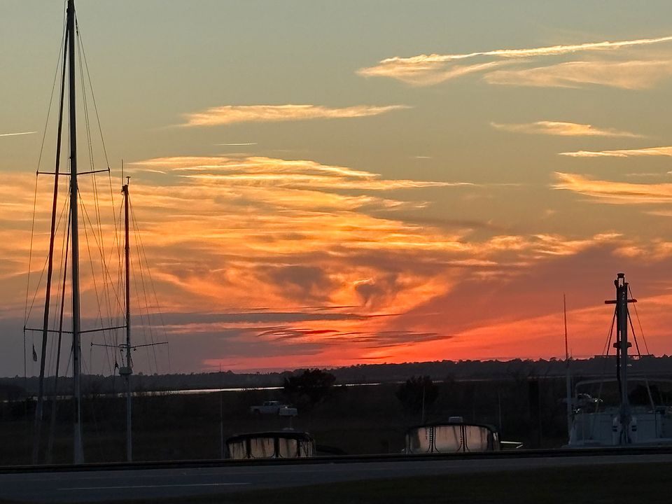 Sunset at Brunswick Marina out the back!
