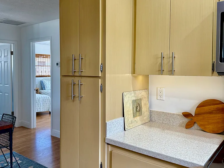Kitchen counter space.