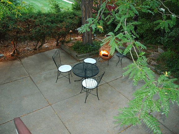 Incredible courtyard style patio in private back yard.