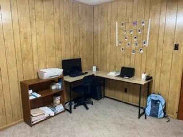 Middle Bedroom Currently used as office/study