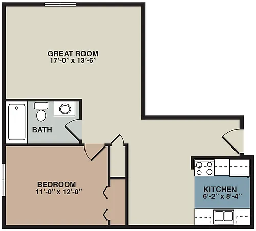 Floor plan 1 Bedroom