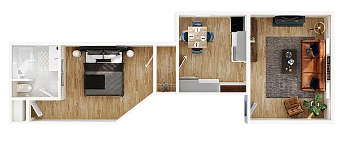 Floor plan 1 Bedroom