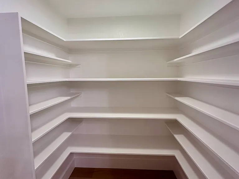 One of the walk-in closets