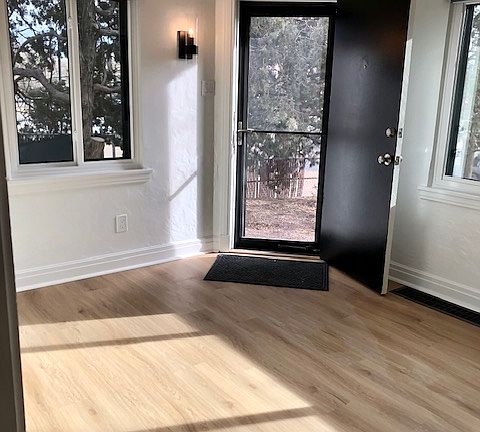 One of the two entry doors- entering the living room