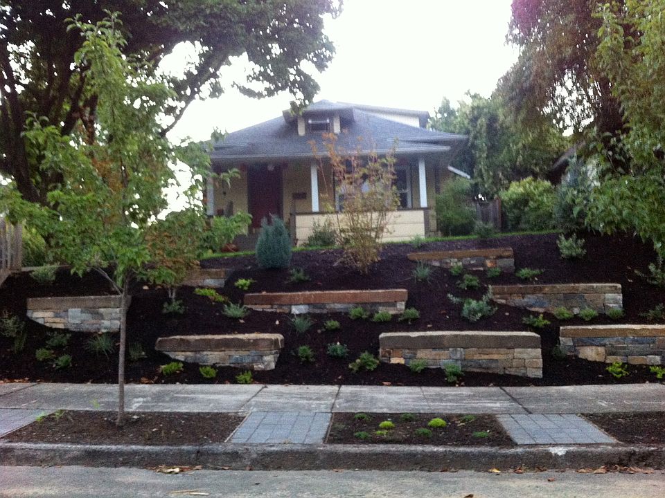 Front of house,new landscape