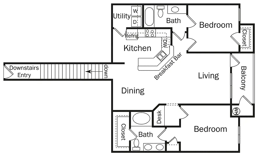 Floor plan 2DU-CAMPAGNE