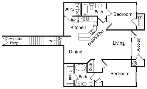 Floor plan 2DU-CAMPAGNE